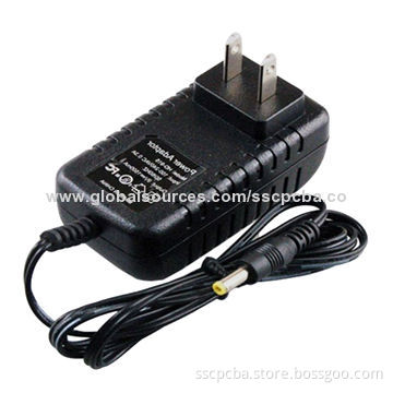 European Plug AC/DC Switching Adapter for CCTV Camera with 12V/1A Output Standard